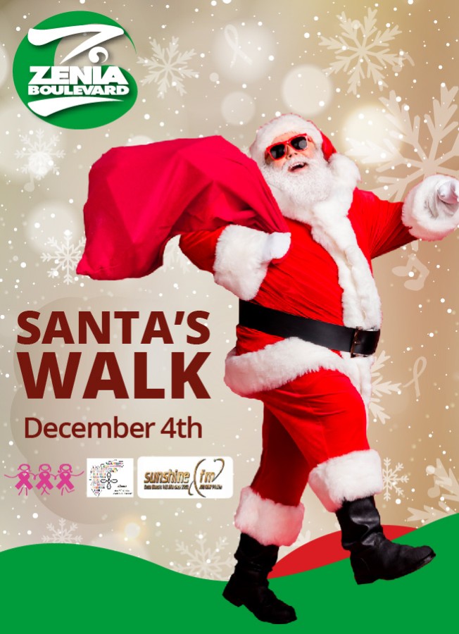 SANTA's WALK With Maria and the Pink Ladies AACC!