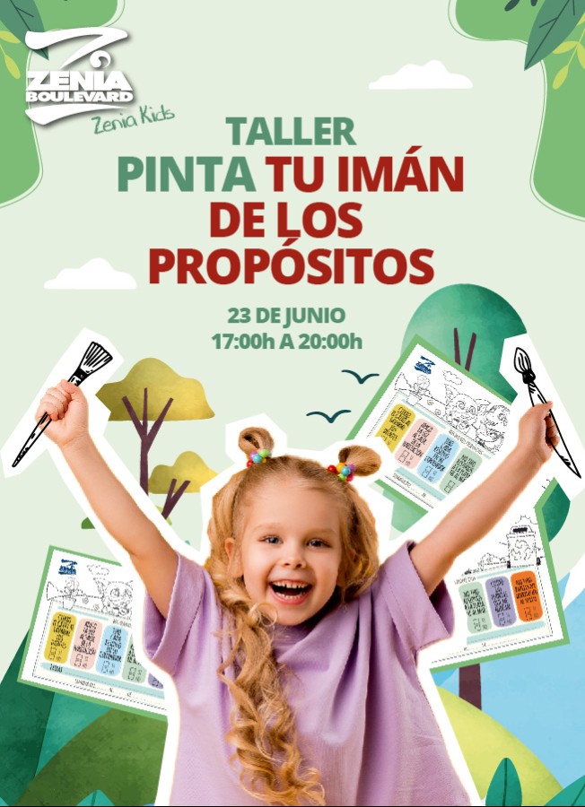 ¡Taller Zenia Kids: Pinta tu Imán de los Propósitos!