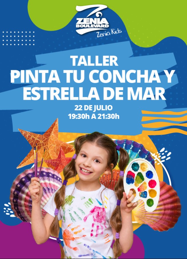 Taller: Pinta tu concha y estrella de mar