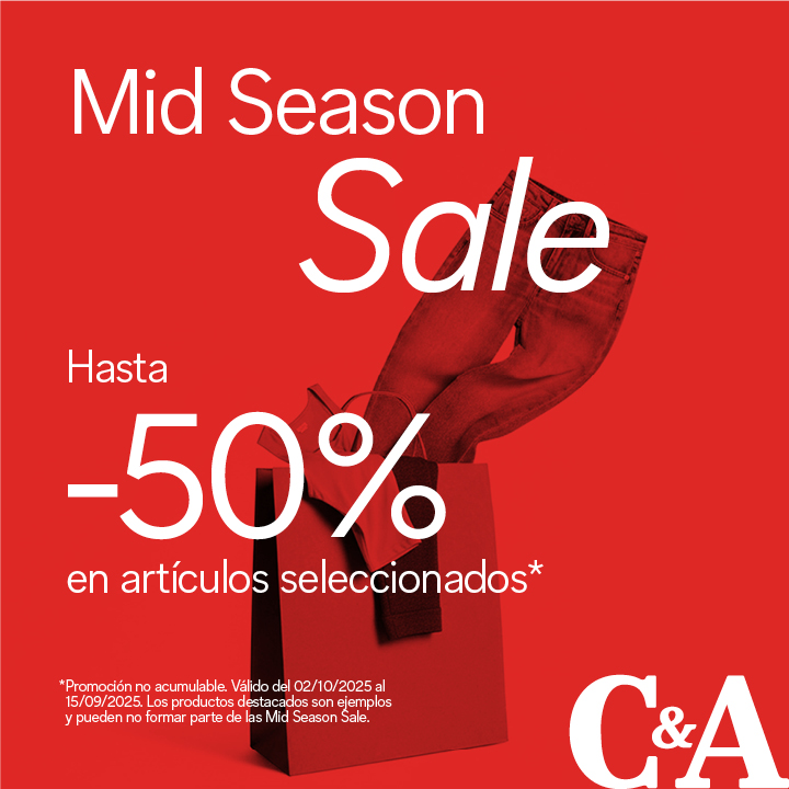 Oferta ¡Comienzan las Mid Season Sale en C&A! 🎉
