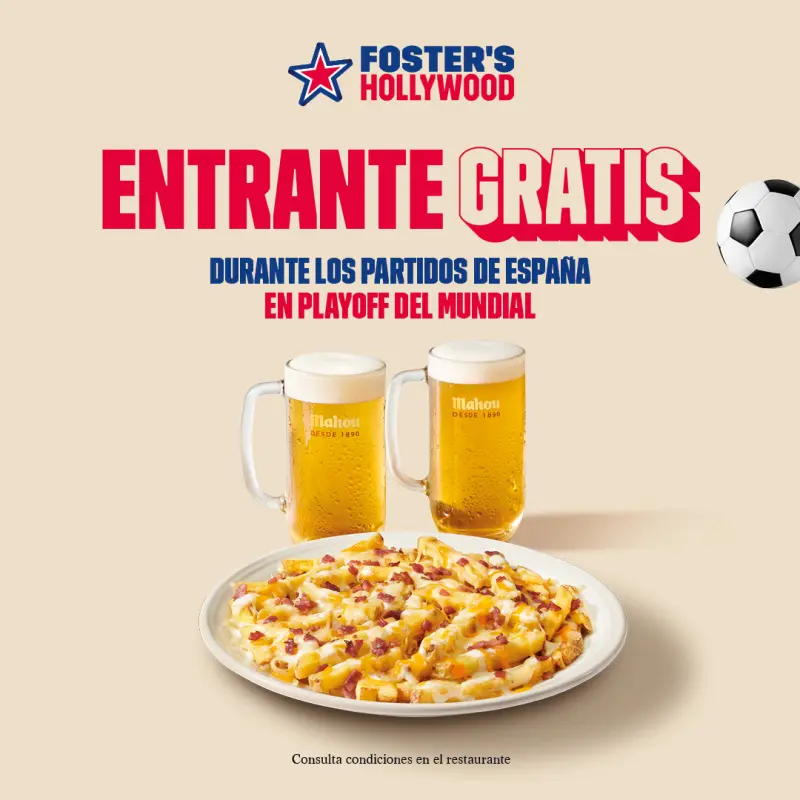 Oferta Fosters Hollywood