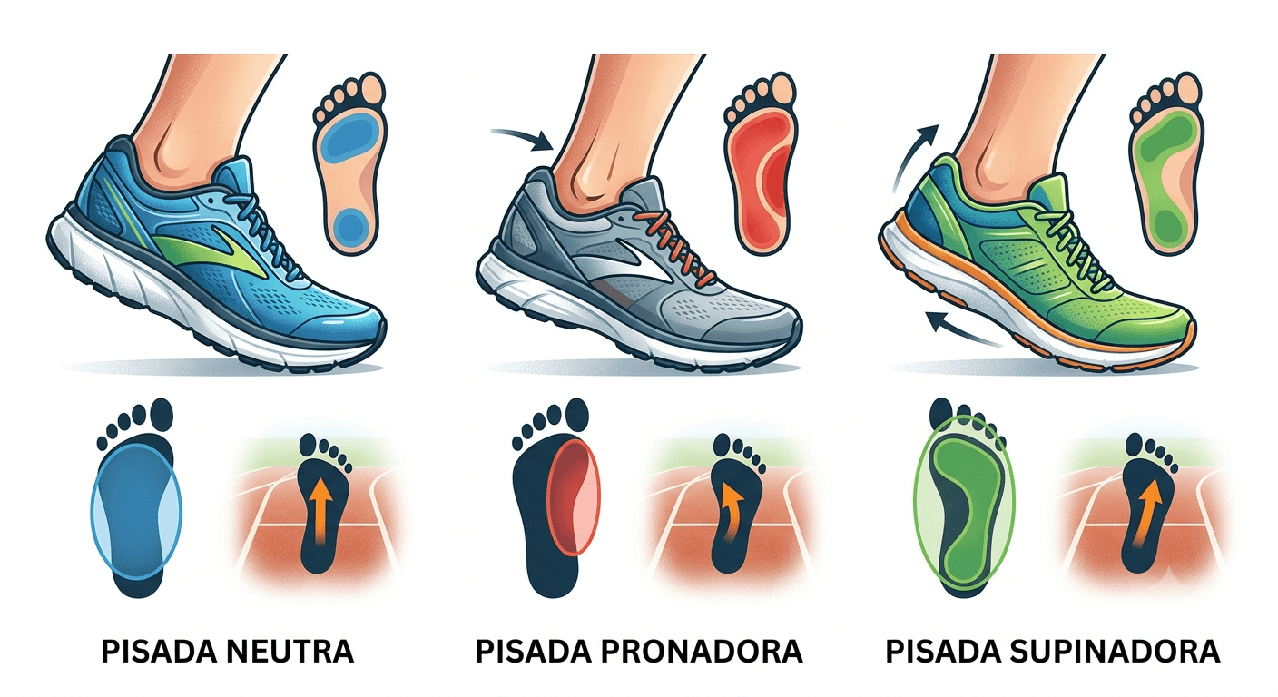 Tipos de pisada running