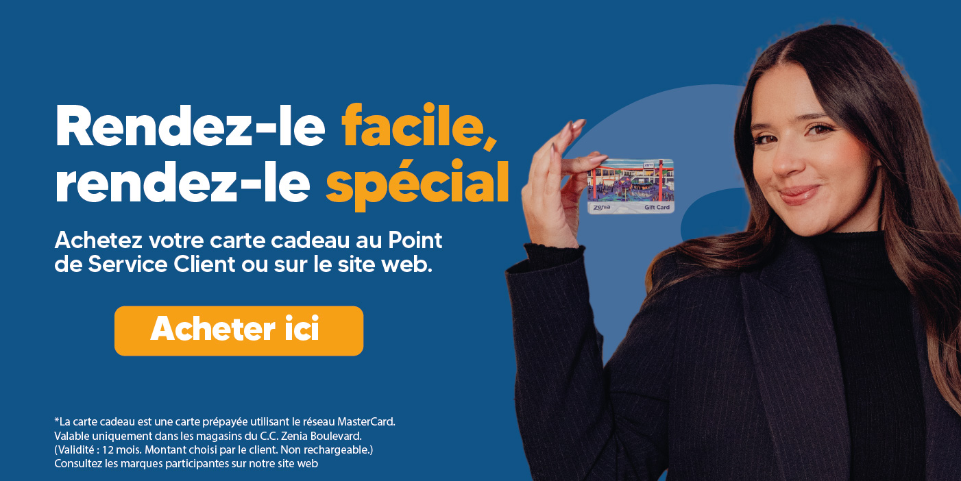 Carte Cadeau Zenia Boulevard 